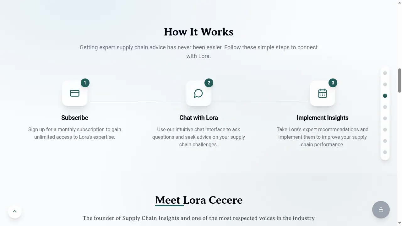 Ask Lora: How It Works: Subscribe, Chat with Lora, Implement Insights